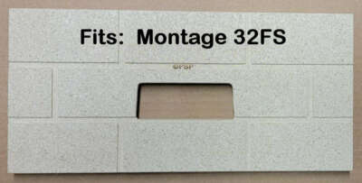 MONTAGE 32FS LENNOX, IHP, IRON STRIKE  [PP1011] PELLET STOVE FIREBRICK - H7054