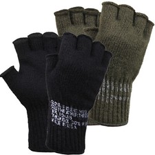 Fingerless Wool Gloves Genuine GI Tactical Army Glove Liner Made In USA