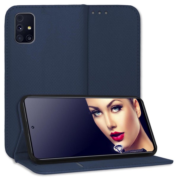 SchutzhüLle Bookstyle FüR Samsung Galaxy M31S (M317, 6.5'') (Dunkelblau) Tasche-image