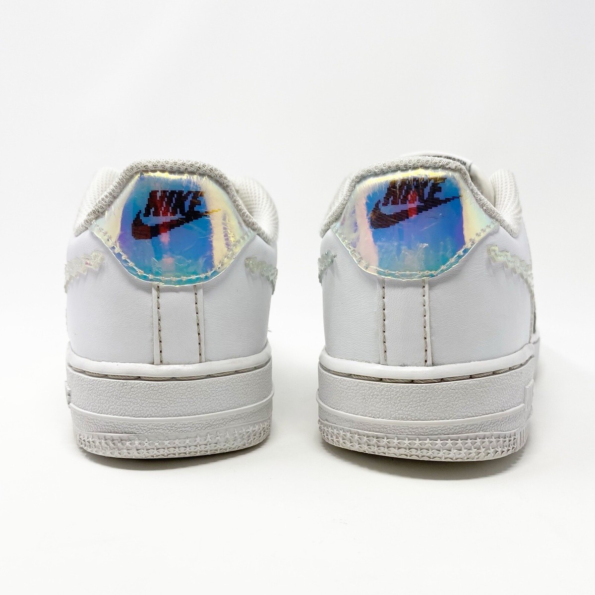 Nike Air Force 1 LV8 Digital Swoosh White Sneakers CW1584-100