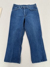 Vintage 70s/80s Orange Tab Levis Jeans 30x24 B9 Talon Zip Dark Wash