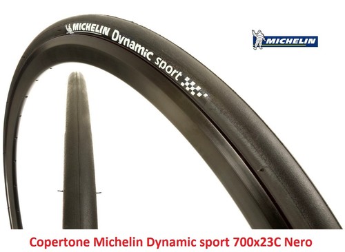Copertone Michelin Dynamic Sport 700x23C Nero per Bici 28\