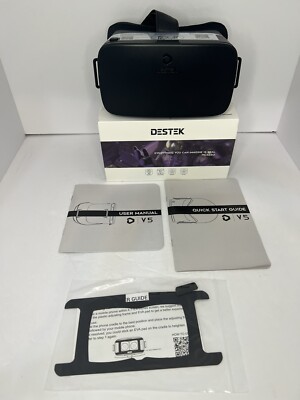 DESTEK V5 VR Headset For Phone, 110°FOV HD Anti-Blue Lenses Virtual Reality READ