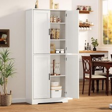 70  Kitchen Cabinet, Tall Kitchen Pantry Storage Cabinet With 4 Doors and Drawer