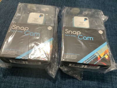 NEW SET OF 2 ION TAP N' SNAP CAM WEARABLE HD VIDEO CAMERA 1045 (BLACK)
