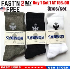 BOMBAS 3 Pairs Men's All-Purpose Performance Calf Socks Size Large