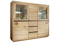Highboard Eicheschrank Wohnzimmerschrank Schrank Caldera II Wildeiche Massiv