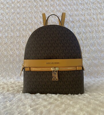 NWT Michael Kors Kenly Medium Backpack Marigold - Main Image