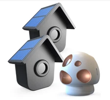 HTZSAFE 1/2 Mile Long Range Outdoor Weatherproof Solar 1 Receiver + 2 Sensors