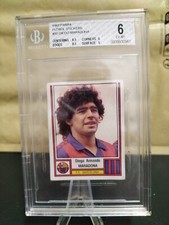 Maradona Barcelona 1983 Panini Football Soccer Card Sticker Figure #50 BGS 6 