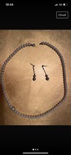 Parure oro 18kt Collier di Perle E Orecchini
