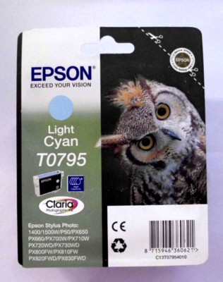 Epson T0795 light cyan Stylus Photo 1500W 1400 P50 PX 650 660 700W 710W 820 2022