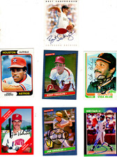 7 MAJOR LEAGUE BASEBALL SUPERSTARS SIGNED CARDS - CEDENO, BLUE, CLARK, ORSULAK++
