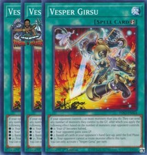 Yugioh! 3x Vesper Girsu INFO-EN064 Common 1st Ed NM