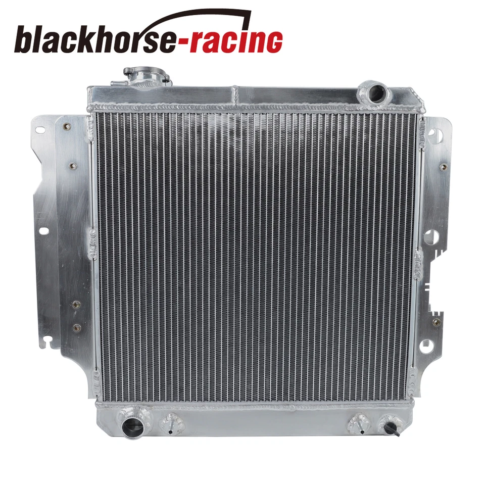 Radiador de refrigeración completo de aluminio para carreras de 3 filas para Jeep Wrangler TJ YJ 1987-2006 Foto 3 de 4