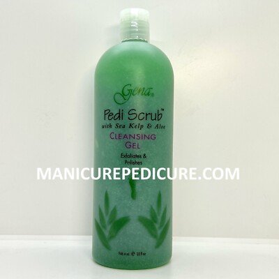 Gena Pedi Scrub Gel - 32oz Cleansing Gel w/Sea Kelp & Aloe *MANICUREPEDICURE.COM