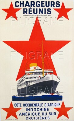 Albert Brenet Chargeurs Réunis ( Capitaine ) (Circa 1950