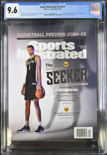 CGC 9.6  Victor Wembanyama Sports Illustrated November 2024  TOP POP (1)