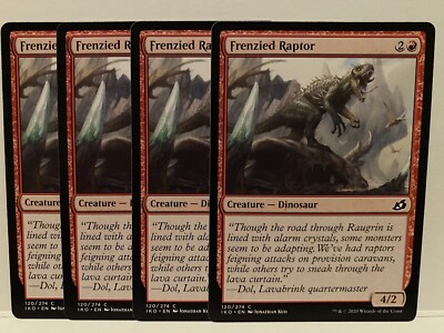 x4 Frenzied Raptor Ikoria: Lair of Behemoths 120/274 Pack Fresh