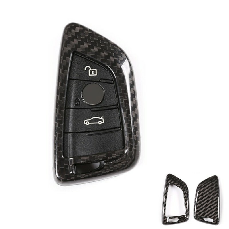 Real Carbon Fiber Car Key Case Key Cover Shell For BMW 2-Series 3 5 6 7 Series M5 X1 X2 X3 X5 X5M X6 X6M Accessories Car-Styling - 34