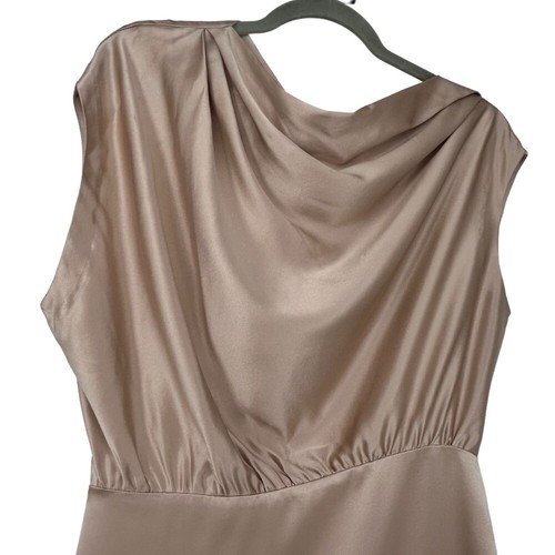 The Sei drapiertes Minikleid rosa Muschel Medium Cocktail Hochzeit Gast Party Outfit - Bild 11 von 16