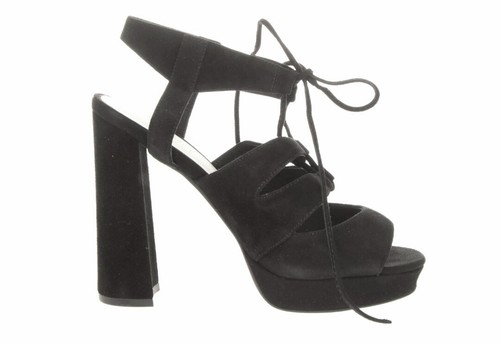 PVP €115 JEFFREY CAMPBELL Sandalias de Cuero con Corbata al Tobillo Talla 40 UK 7 US 9.5 Tacón - Imagen 4 de 6