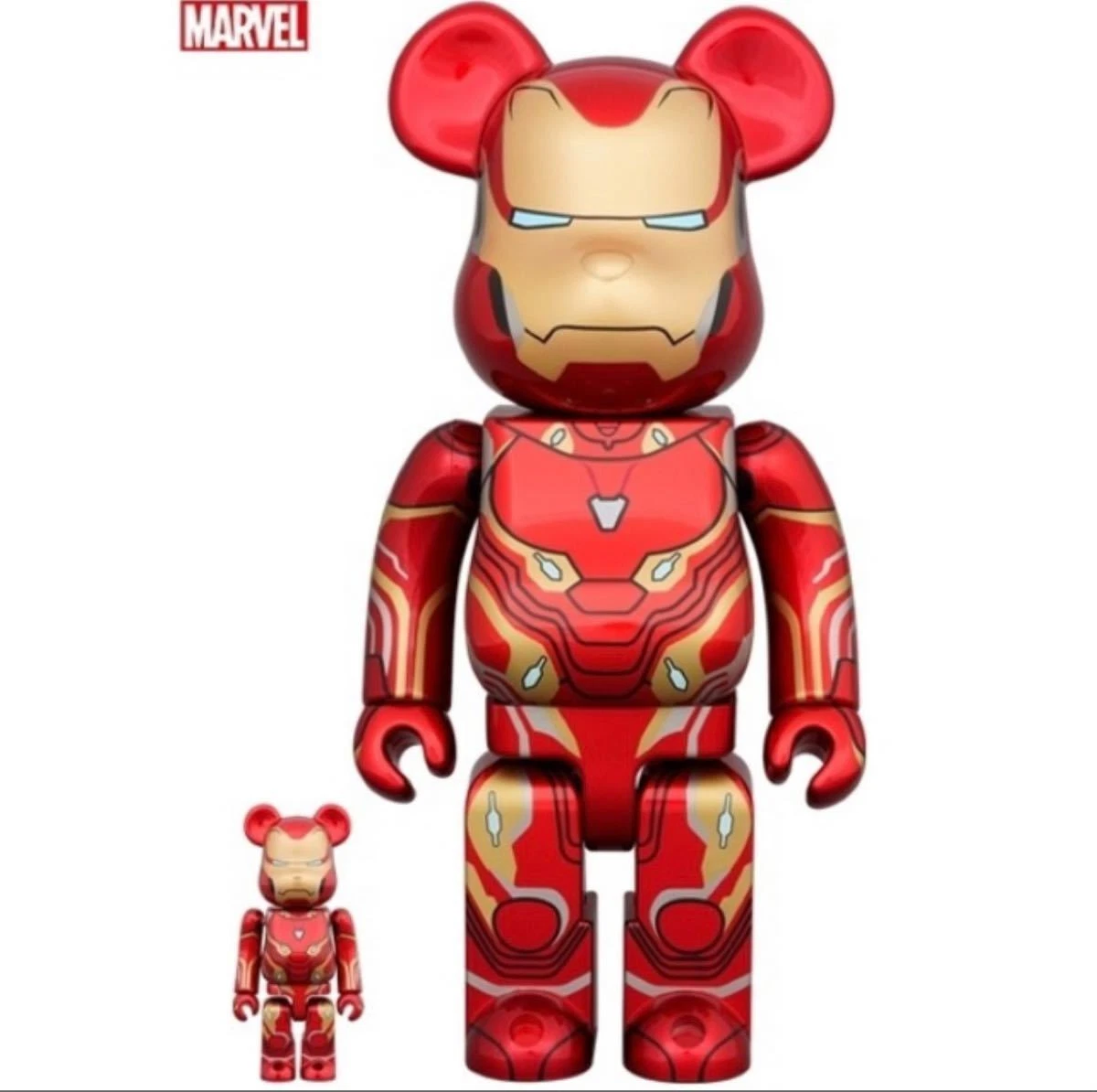 BE RBRICK IRON MAN MARK 50 100 400 BEARBRICK MEDICOM TOY IRONMAN