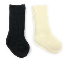 Baby Kilt Hose 0-6 Month Black/ Cream