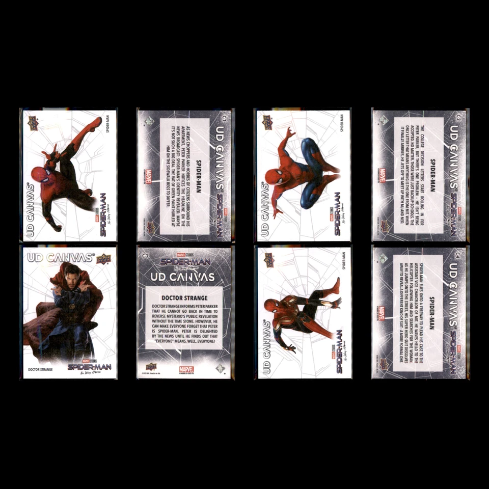 2023 Spider-Man No Way Home Complete Set 40 UD Canvas Marvel Cards All 3 Tiers - Image 3 of 4
