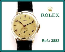 ROLEX Wristwatch Ref. 3882, 10½ Hunter, St. Steel, case Nr. 043895 - WWII 1930’s