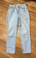 Madewell The Curvy Perfect Vintage Jean Light Wash Jeans Womens 26 High Rise