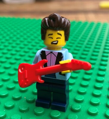 Lego ELVIS IMPERSONATOR MINIFIGURE Musician Singer Blues Guitar - Main Image