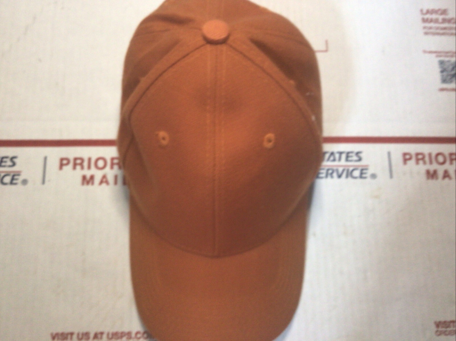 Solid Orange Blank Adjustable Hat Baseball Cap Ad… - image 5