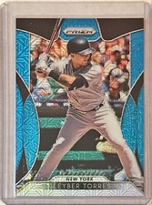2019 Panini Prizm Blue Mojo Prizm #105 GLEYBER TORRES 226/399 Yankees