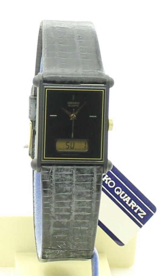 Quartz New NOS Japan Digi-Ana Dress 1983- WATCH - VINTAGE SEIKO E029--5510 Brand - vintagewatches.pk