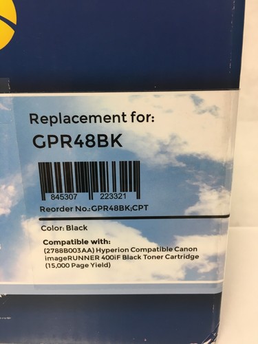 Repuesto de suministros de imagen Hyperion Premium para tóner negro GPR48BK - Imagen 2 de 12