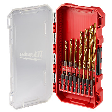 Milwaukee 48-89-4670 SHOCKWAVE Impact Duty RED HELIX 15-PC Titanium Bit Set