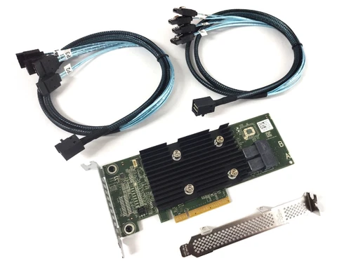 Dell Perc HBA330 SATA / SAS HBA Controller IT-Mode 12G Gb PCIe 3.0 x8 + 2 Kabel