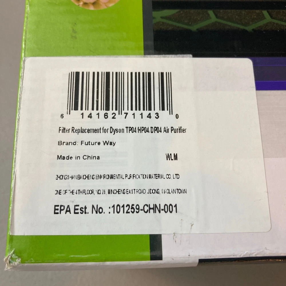 Air Purifier Future Way Filter 1 Pack Compatible With Dyson TP04/DP04,/HP04, NEW
