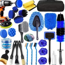 26Pcs Car Detailing Kit, Auto Drill Brush Set, Car Paint Cleaning Tire Brushes
