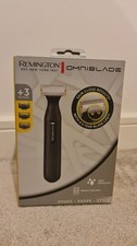 Remington HG1000 Omniblade Hybrid Stubble Trimmer and Shaver Omni Blade, Black