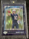 2024 Panini Donruss Optic - Rated Rookie Drake Maye #229 Purple Shock Prizm (RC)