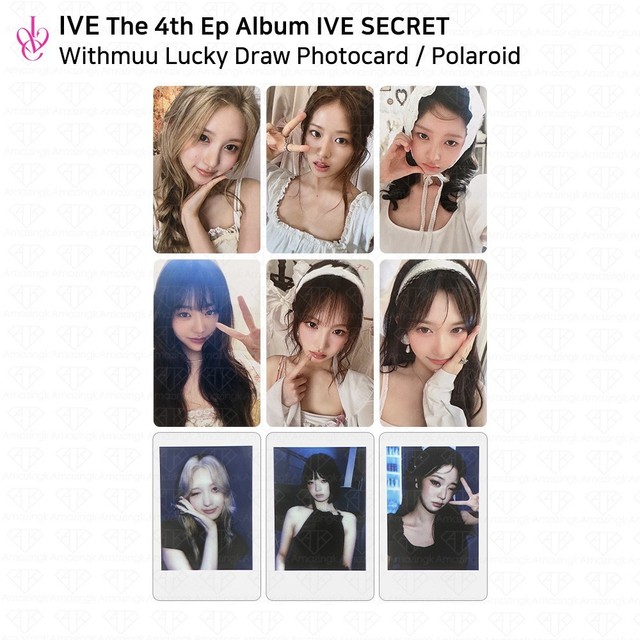 IVE 4th EP Album IVE SECRET Withmuu Luckydraw Photocard WONYOUNG REI LIZ YUJIN