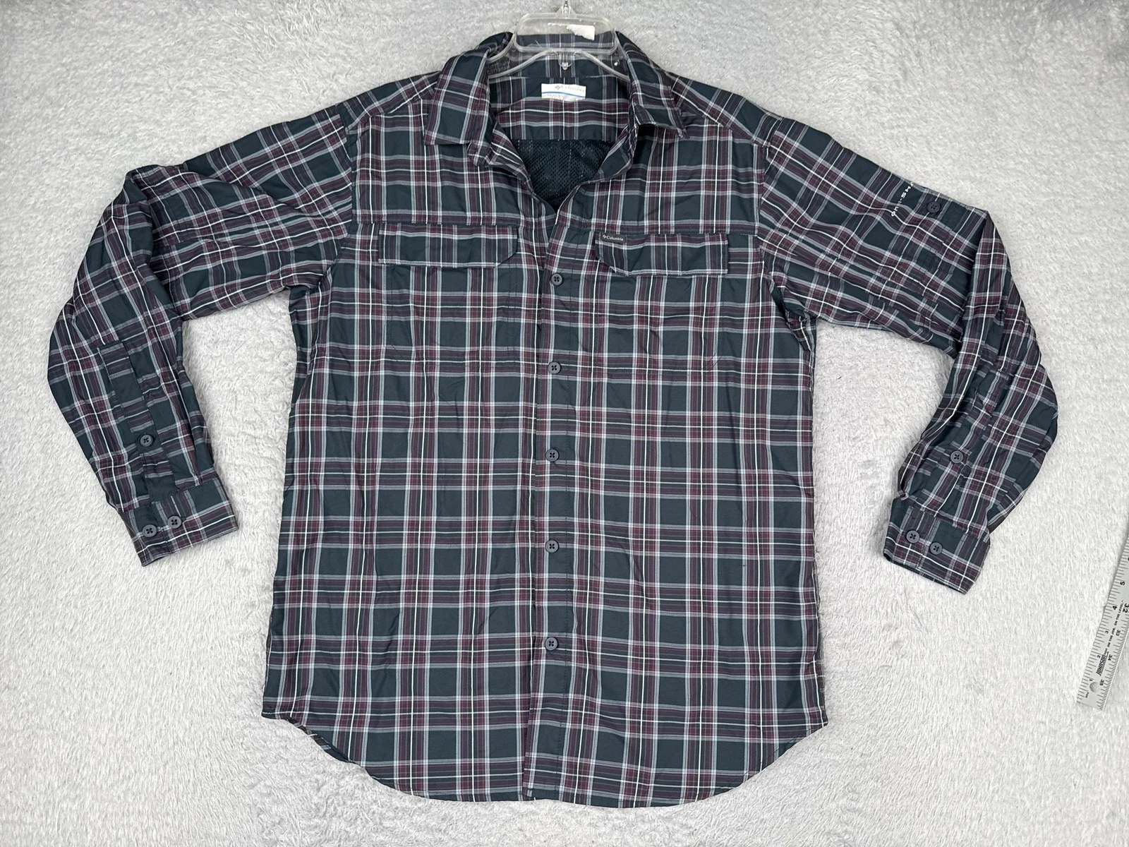 Columbia Shirt Mens M Gray Long Sleeve Plaid Performance Vented Casual Hiking
Opens in a new window
