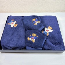Ralph Lauren Polo Bear Towel Set Navy Unused No Box Collectible Gift Rare Japan