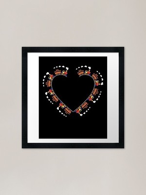 Train - I Love Trains - Just A Boy gerahmtes Wandbild Poster Leinwanddruck Bild