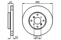 2X Bosch 0 986 478 982 Bremsscheibe FüR Honda