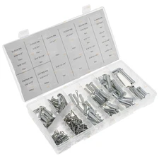 300pc Clevis Pin Assortment Kit Contains 17 Popular Sizes