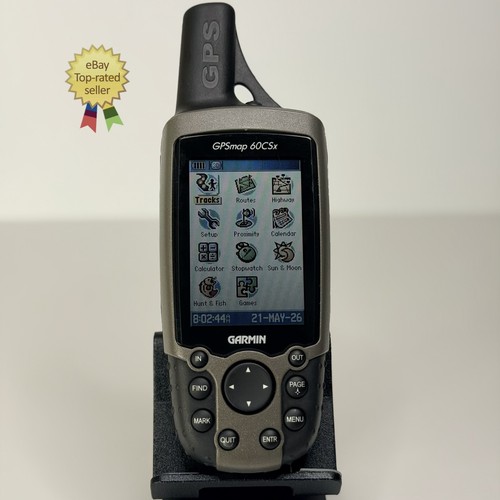 Garmin GPSMAP 60CSx Handheld GPS Color LCD Navigator w/ 512MB SD Card ⚠️TESTED