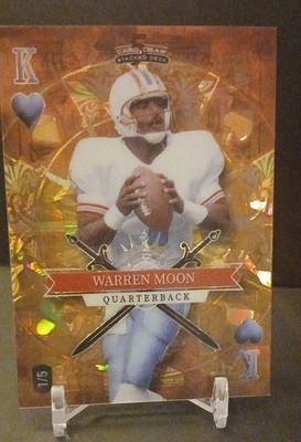 2023 Wild Card 5 Card Draw Stacked Deck - Warren Moon #SD-WM King of Hearts...